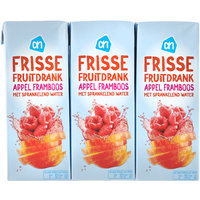 Een afbeelding van AH Frisse fruitdrank appel framboos