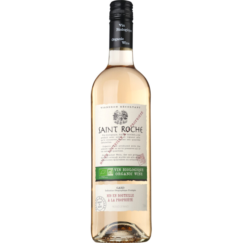 Een afbeelding van Saint roche Rosé organic wine