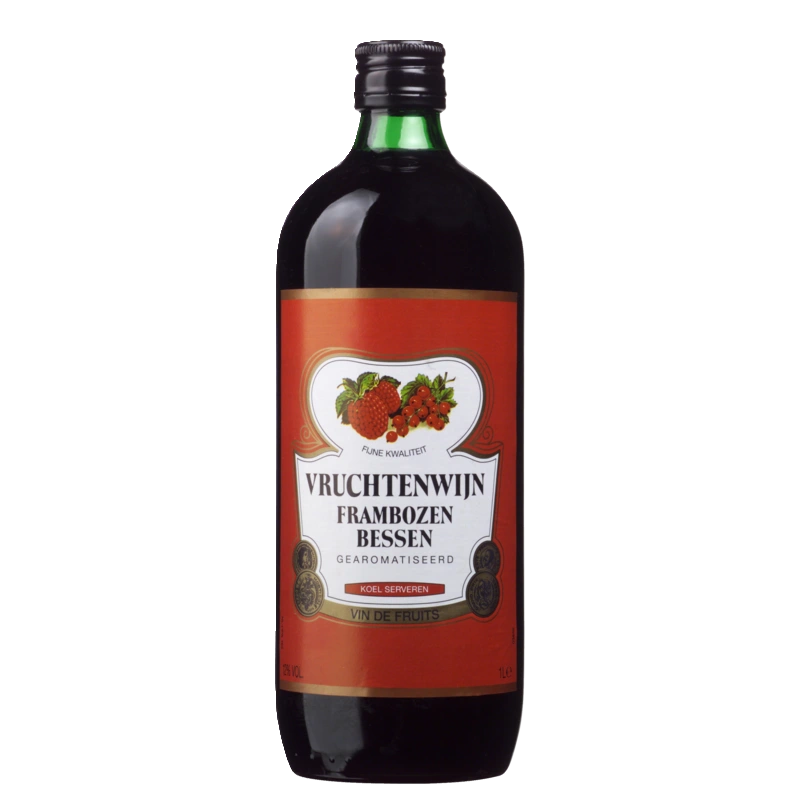 Vruchtenwijn frambozen-bessen