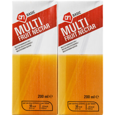 AH Basic multi fruit nectar 10p bestellen | Albert Heijn