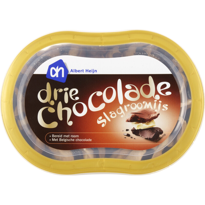 AH Drie chocolade slagroomijs bestellen | Albert Heijn