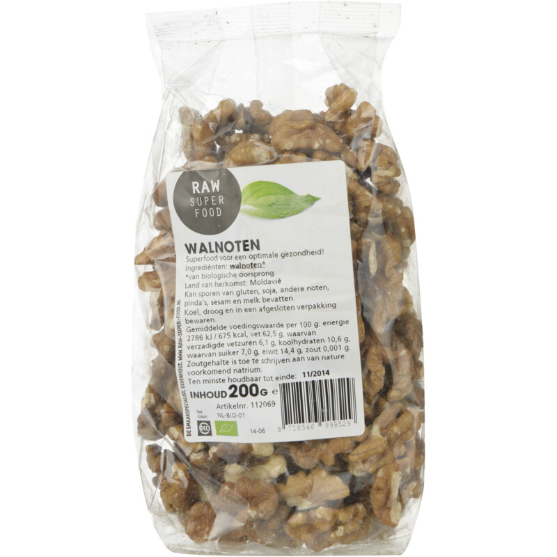 Een afbeelding van Raw Organic Food Halve walnoten raw bio