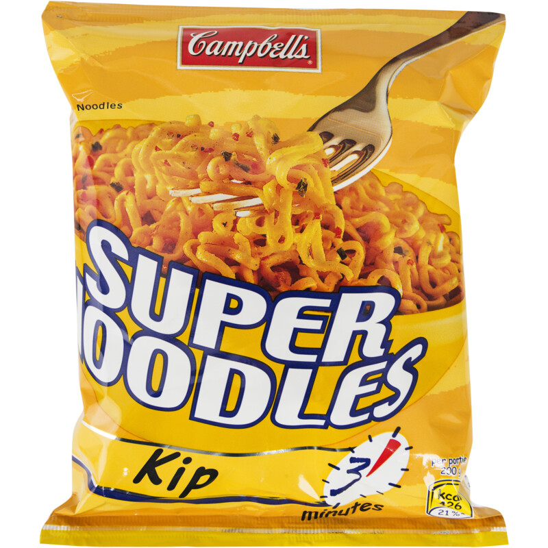 Een afbeelding van Campell Super noodles kip