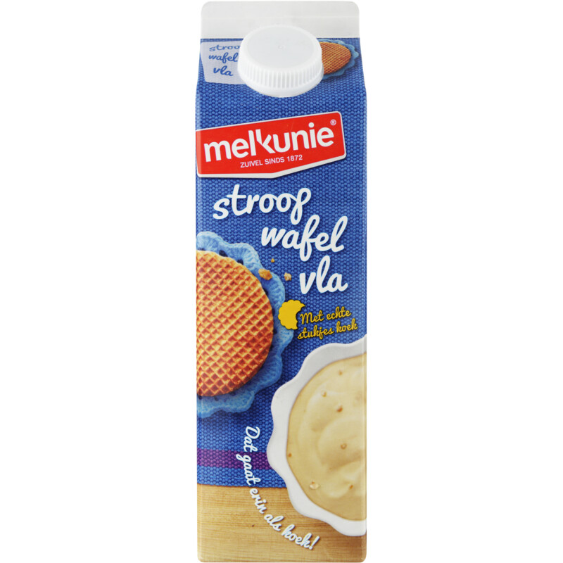 Een afbeelding van Melkunie stroopwafelvla 1L gt