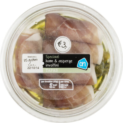 AH Involtini Ham en Asperge 115gram bestellen | Albert Heijn