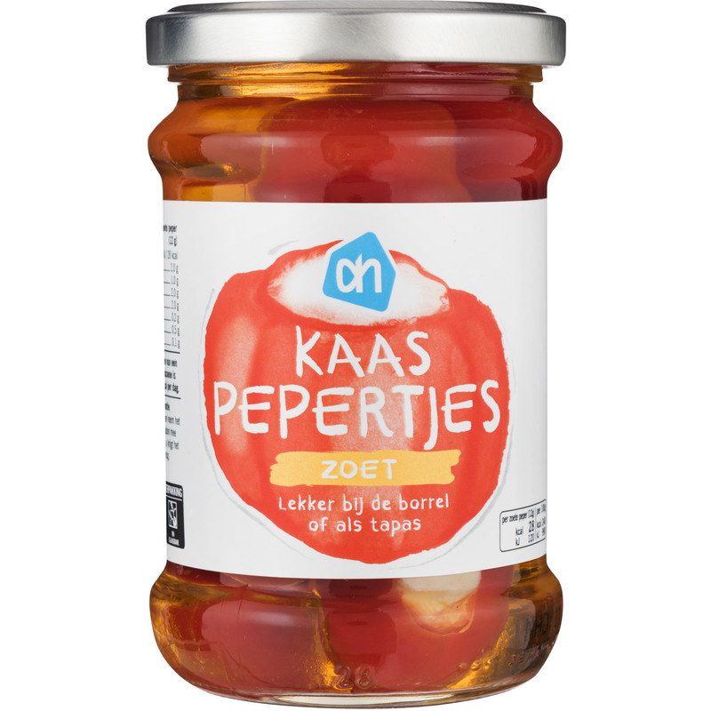 Een afbeelding van AH Zoete pepertjes gevuld met verse kaas