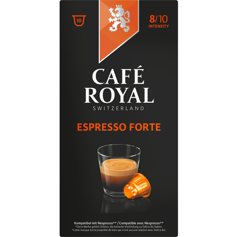 Een afbeelding van Café royal espresso forte cup 10x10st