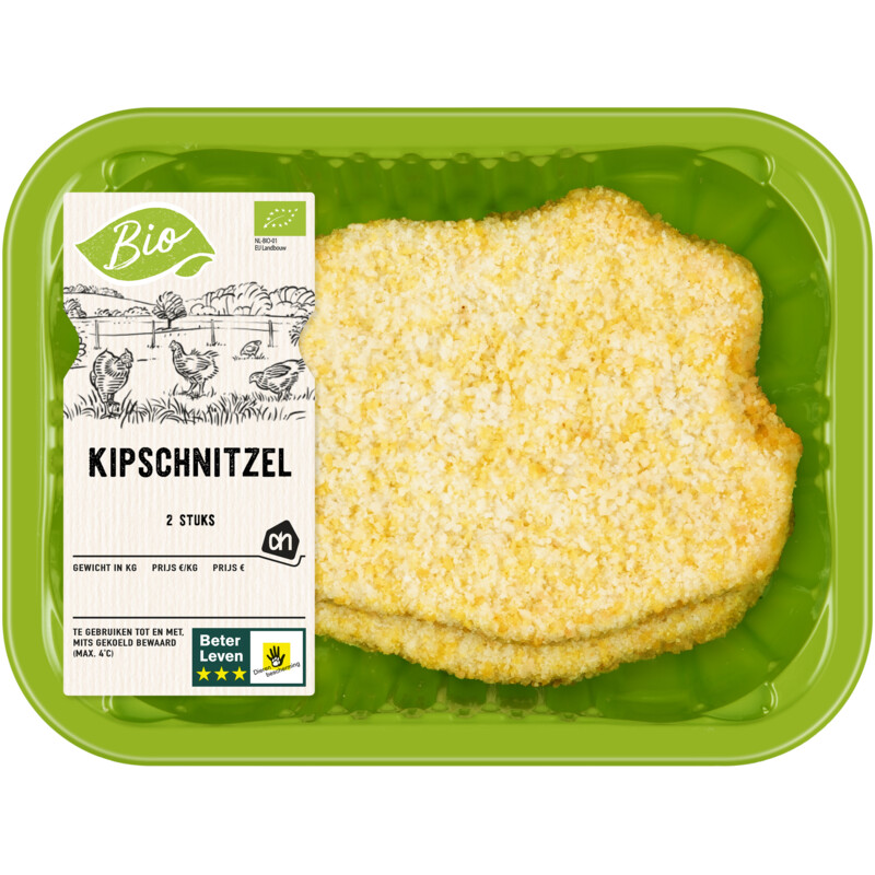 Een afbeelding van AH Biologisch Biologische kipschnitzel