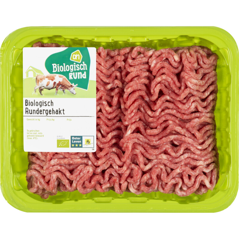 Een afbeelding van AH Biologisch AH Bio rundergehakt 500 gram