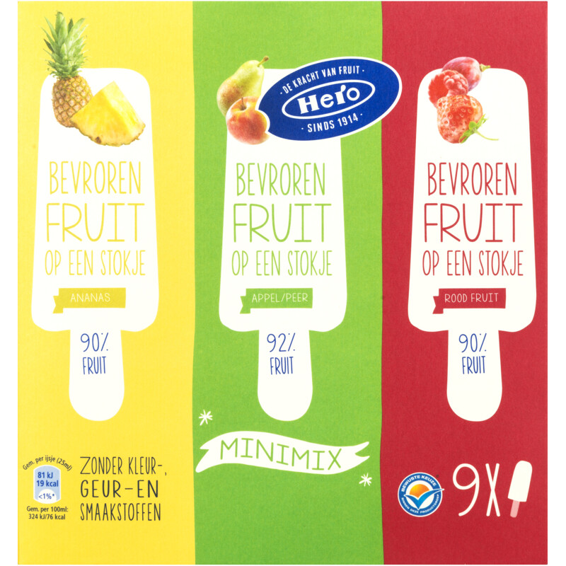 Een afbeelding van Hero Bevroren fruit op een stokje minimix
