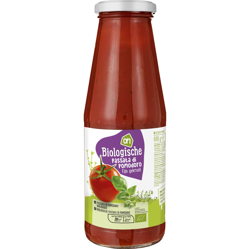 Een afbeelding van AH Biologisch Passata di pomodoro fijn gekruid