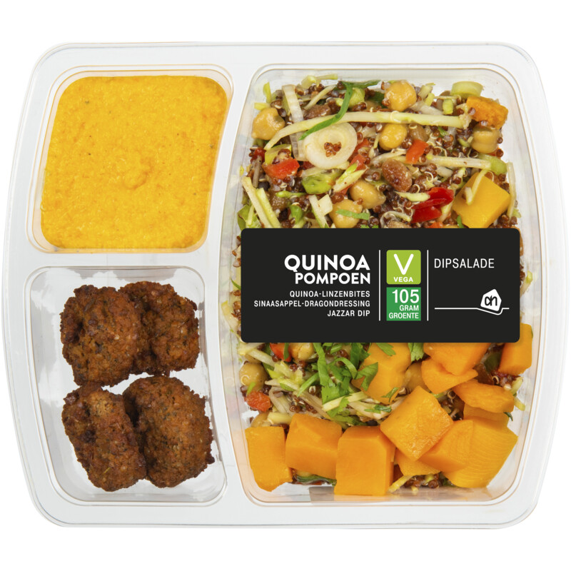 Een afbeelding van AH Lunchsalade quinoa pompoen
