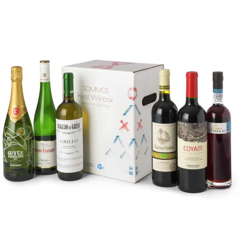 Een afbeelding van AH Sommos wijnbox