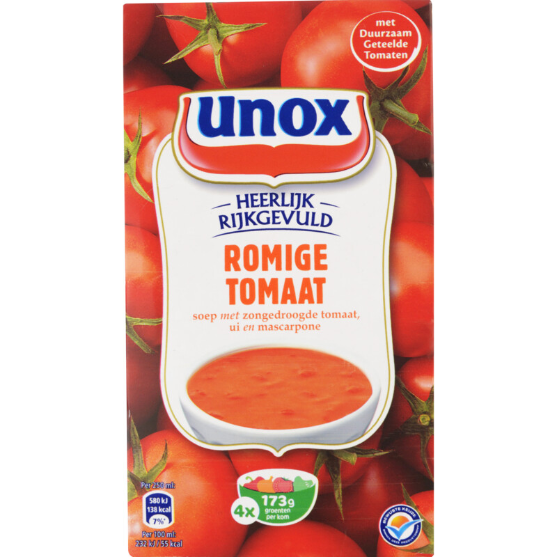 Unox Soep in pak romige tomaat bestellen | Albert Heijn