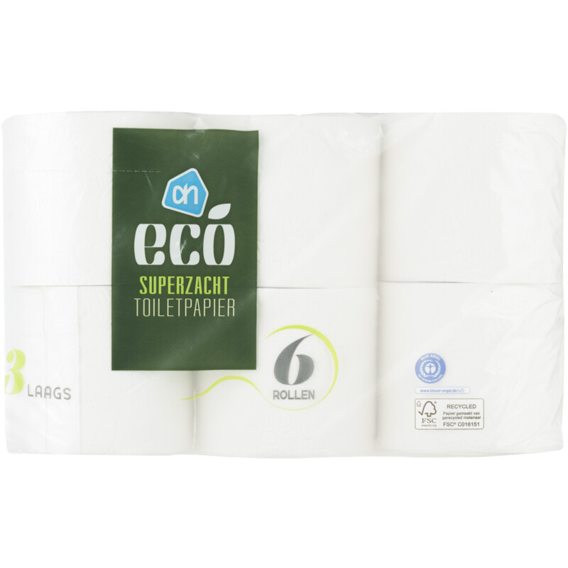 Een afbeelding van AH Eco toiletpapier 3 laags