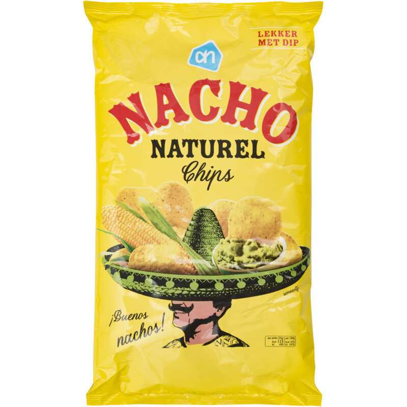 Een afbeelding van AH Nacho chips naturel