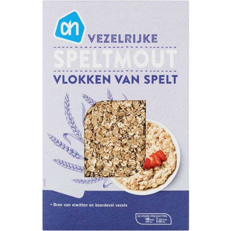 Een afbeelding van AH Vezelrijke Speltmout vlokken van spelt