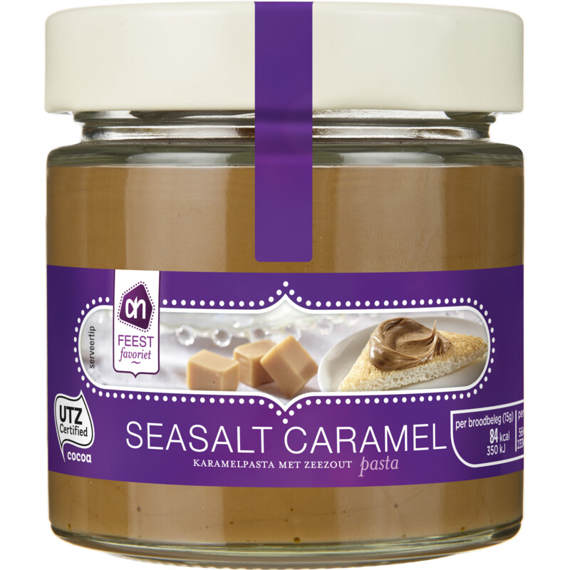 Een afbeelding van AH Sea salted caramel spread