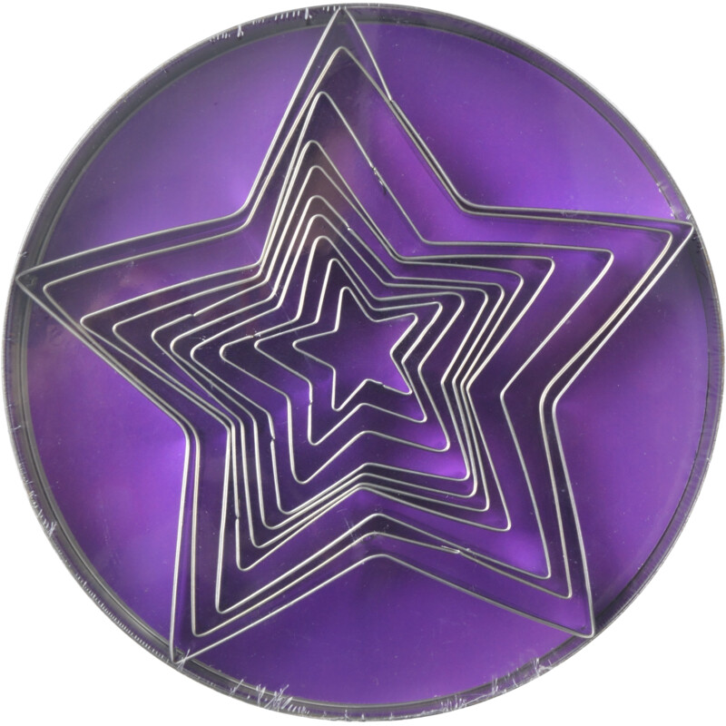 Een afbeelding van AH Koekjes uitsteekvormen ster rvs s/10