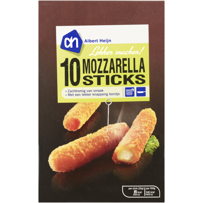 Een afbeelding van AH Mozzarella kaassticks