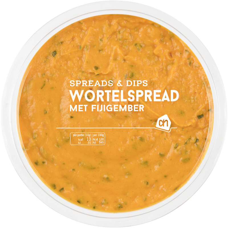 Een afbeelding van AH Wortelspread met fijigember