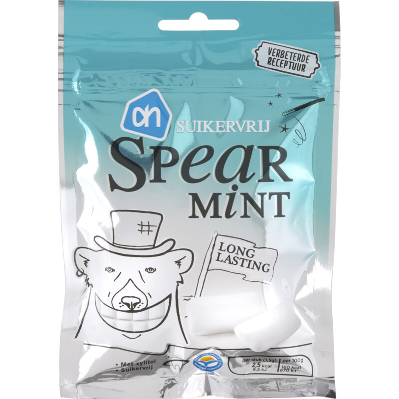 Een afbeelding van AH Kauwgom spearmint suikervrij