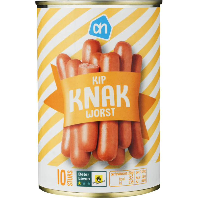 Een afbeelding van AH Kip knakworst