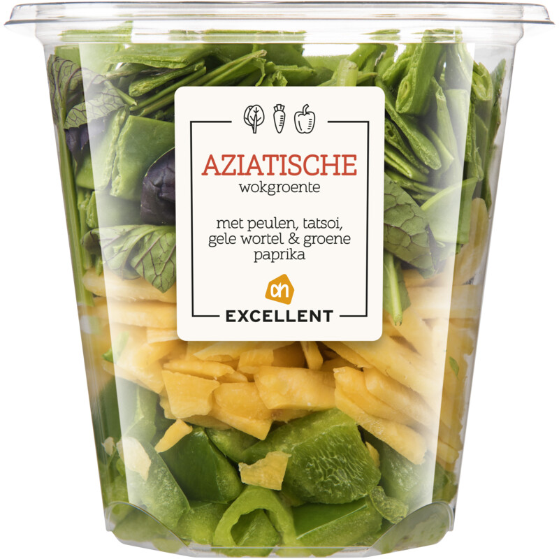 Een afbeelding van AH Excellent Aziat wokgr peultjes, tatsoi