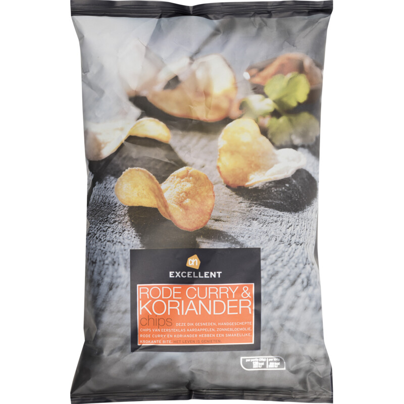 Een afbeelding van AH Excellent Rode curry & koriander chips