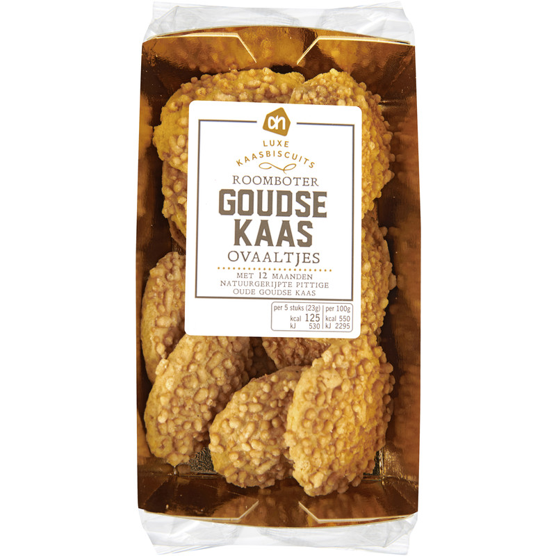 Een afbeelding van AH Excellent Kaasovaaltjes Goudse kaas