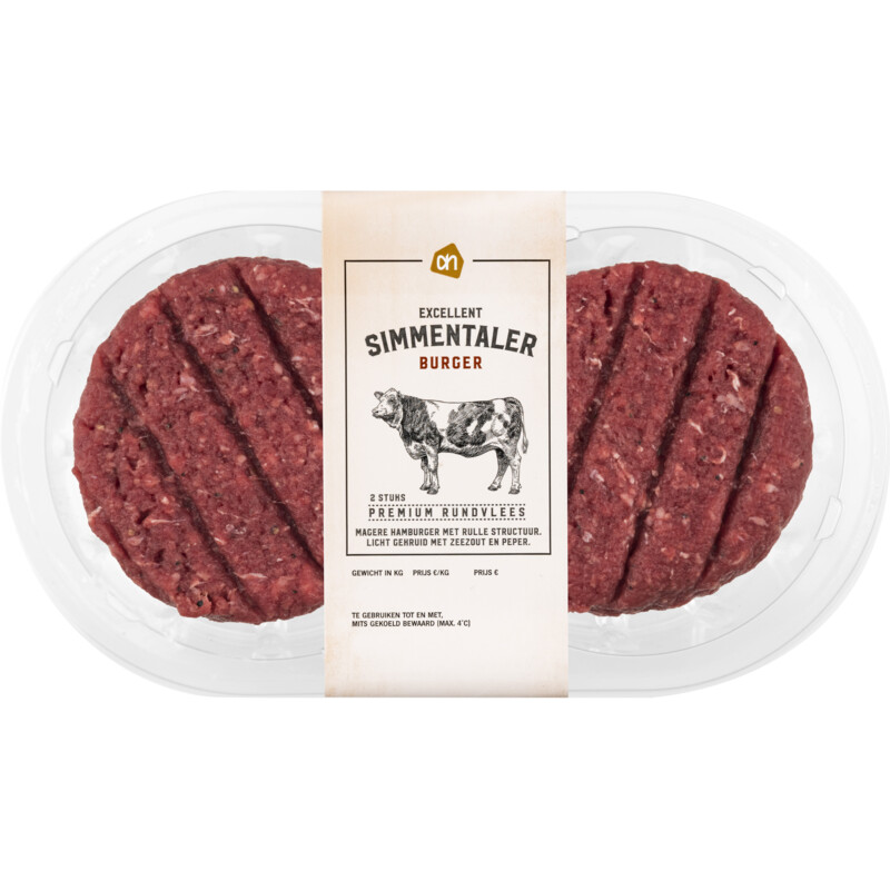 Een afbeelding van AH Excellent Simmentaler burger