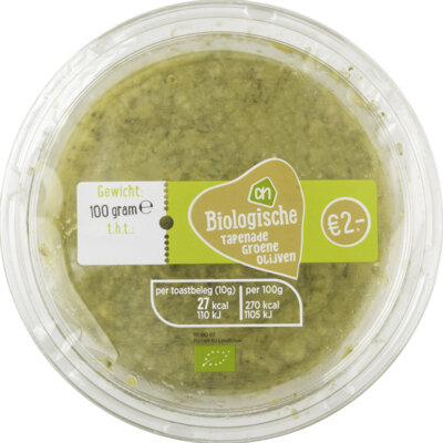 pdp-image-AH Biologisch Tapenade groene olijven