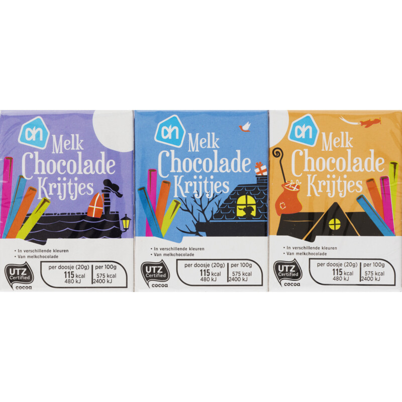 Een afbeelding van AH Melk Chocolade Krijtjes