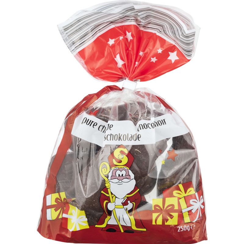 Een afbeelding van Superchoc Sinterklaas pure chocolade bel