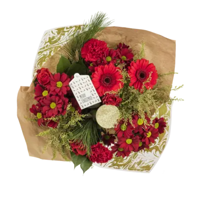 pdp-image-AH Kerstboeket rood