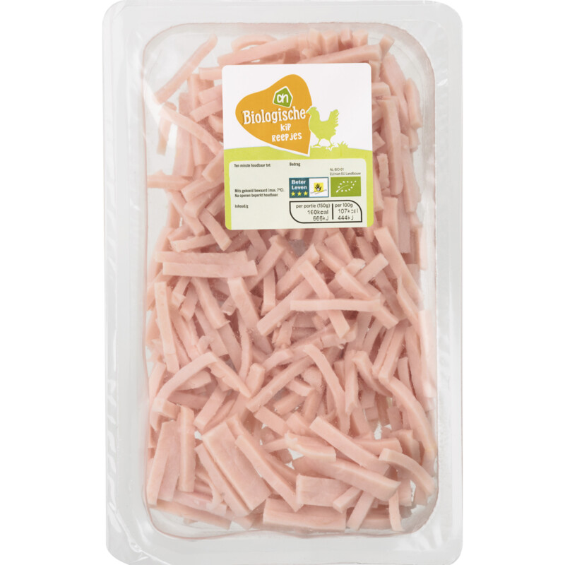Een afbeelding van AH Biologisch Ah bio kipreepjes