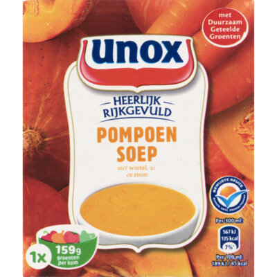 Unox soep in pak pompoen bestellen | Albert Heijn