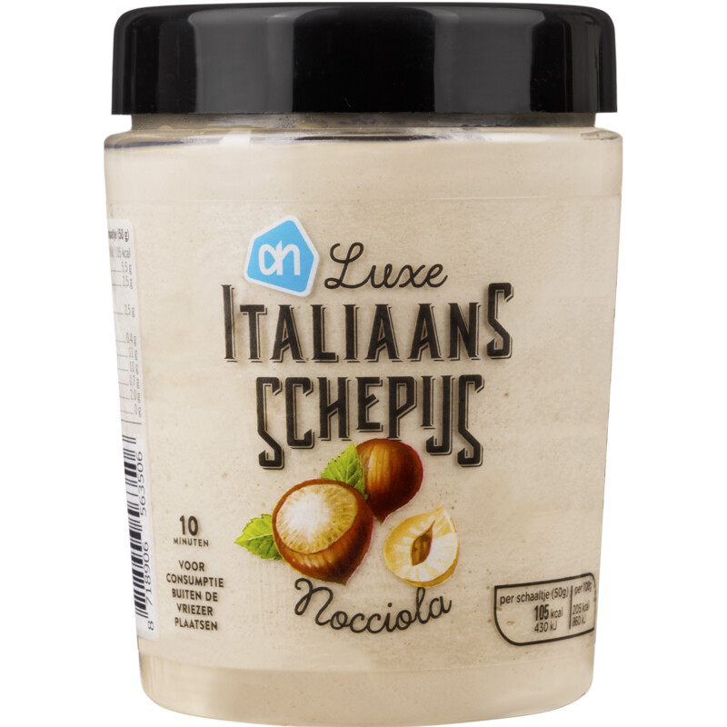 Een afbeelding van AH Italiaans schepijs nocciola