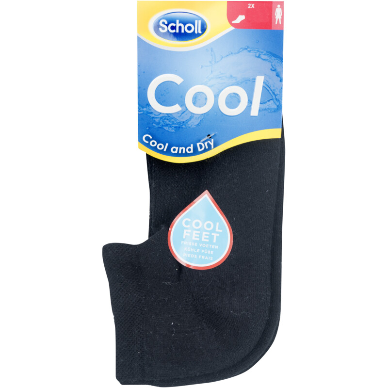 Een afbeelding van Scholl Sok dames cool & dry zwart 35-38
