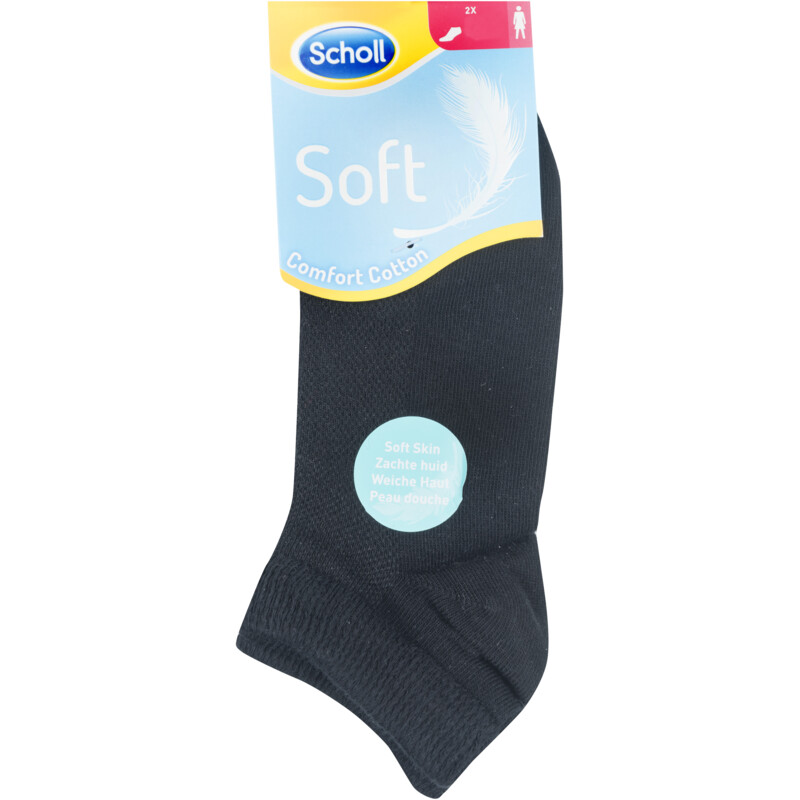 Een afbeelding van Scholl Sok comfort cotton zwart 35-38