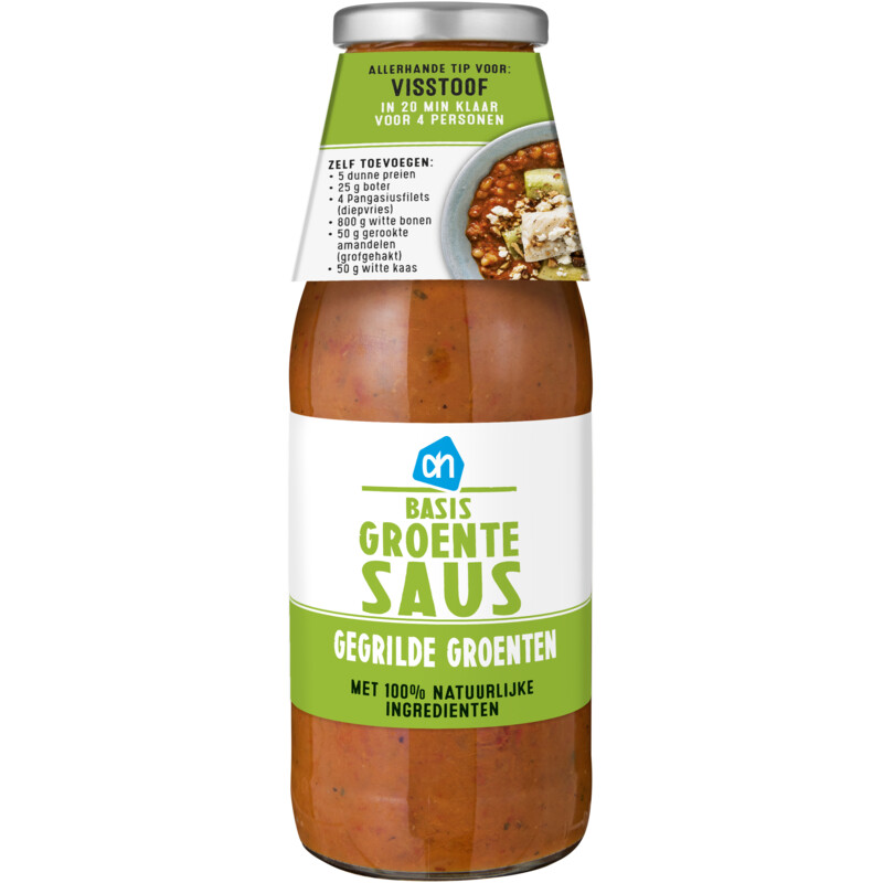 Een afbeelding van AH Basis groentesaus gegrilde groenten