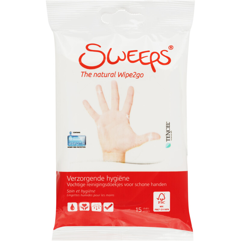 Een afbeelding van Sweeps Verzorgende hygiene vochtige handdoekjes