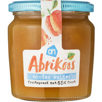 Een afbeelding van AH Abrikoos fruitspread minder suiker
