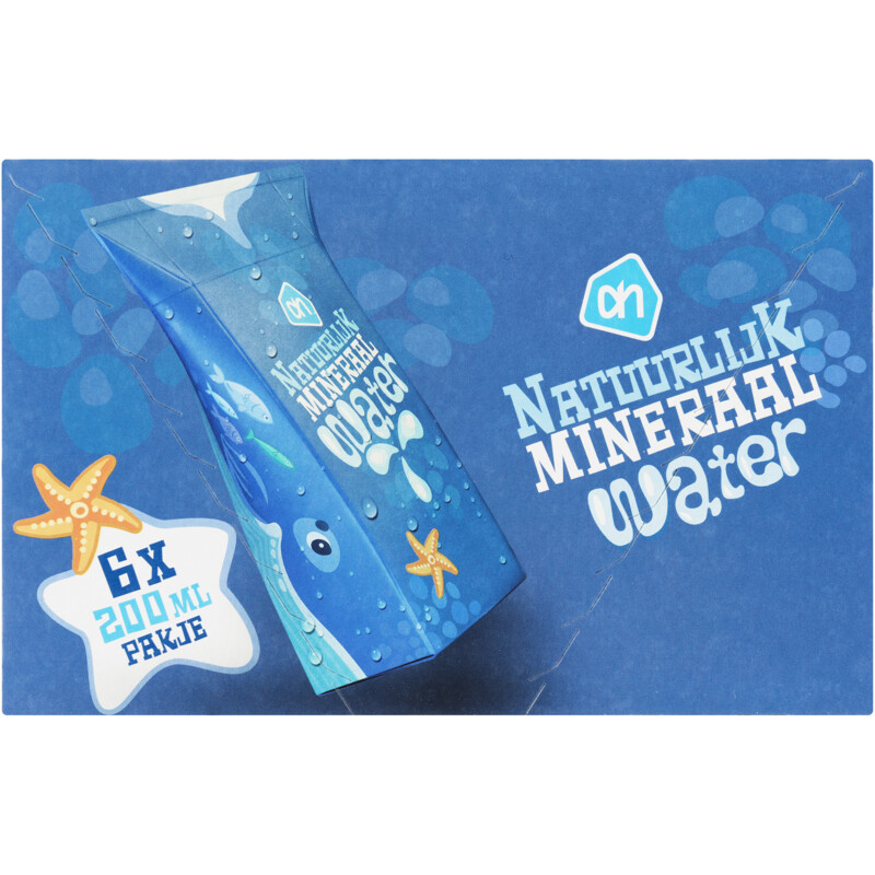Een afbeelding van AH Water wallie de walvis 6pack