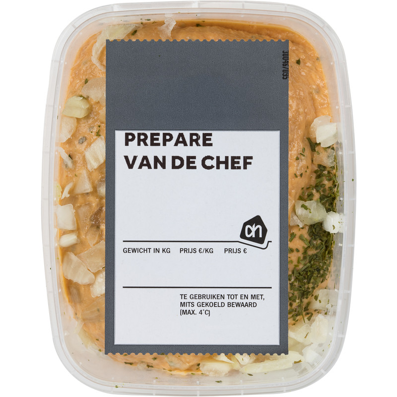 Een afbeelding van AH Préparé van de chef bel