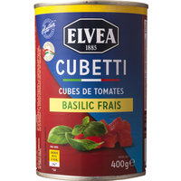 Een afbeelding van Elvea Cubetti tomatenblokjes verse basilicum