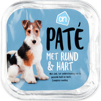 Een afbeelding van AH Paté rund-hart (voor de hond)