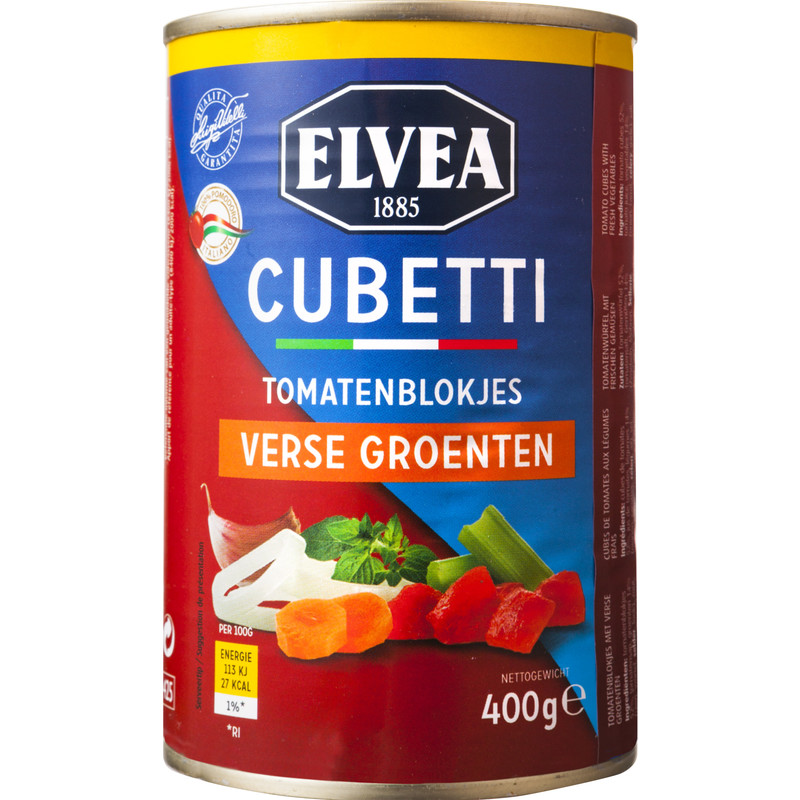 Een afbeelding van Elvea Cubetti tomatenblokje verse groenten BEL