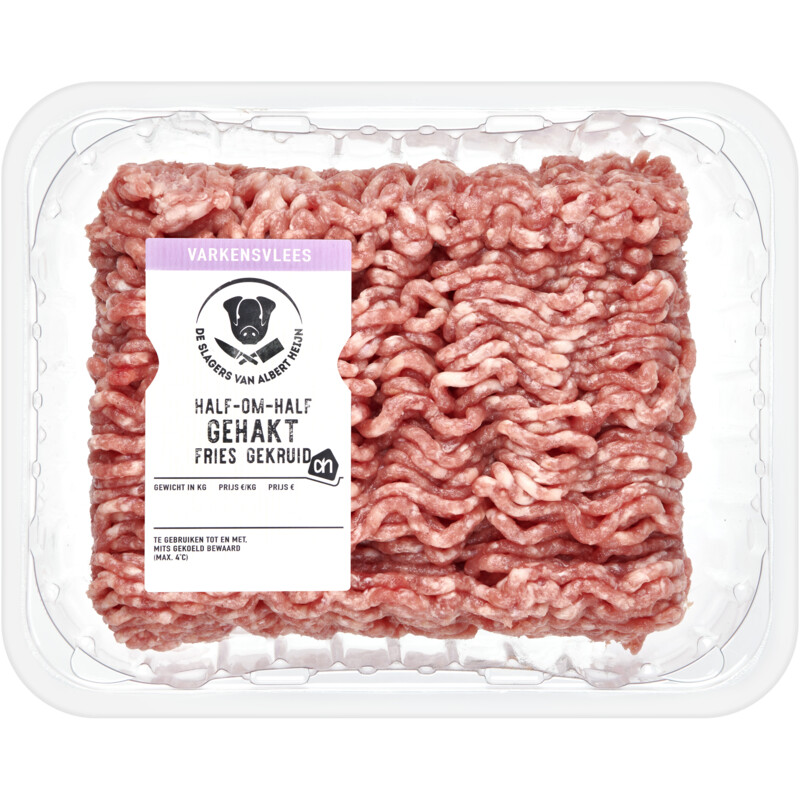AH Halfomhalf gehakt Fries gekruid bestellen ah.nl