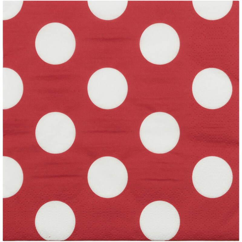 AH Servet rood witte stip 33x33mm bestellen | Albert Heijn